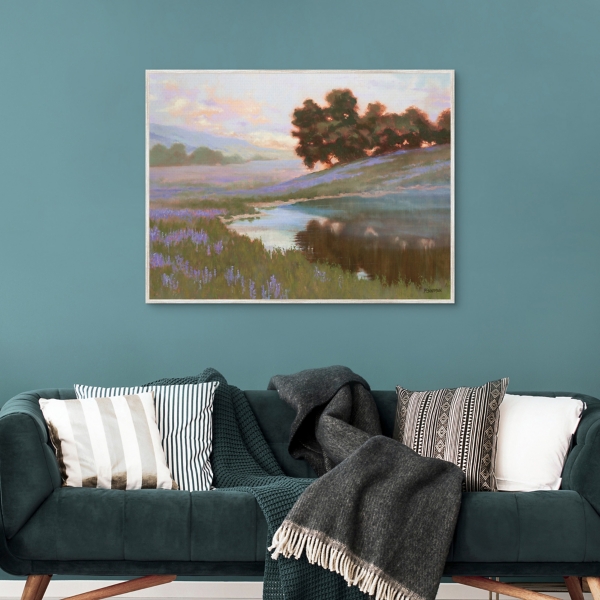 Patel Field Framed Canvas Art Print