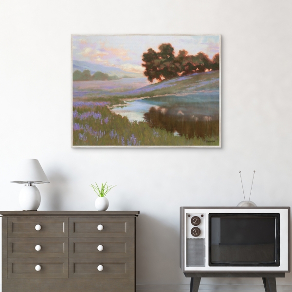 Patel Field Framed Canvas Art Print