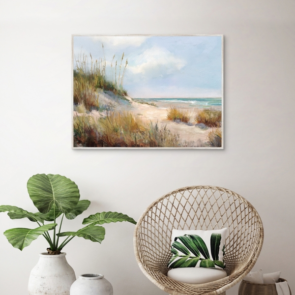 Late Day Dune Framed Canvas Art Print