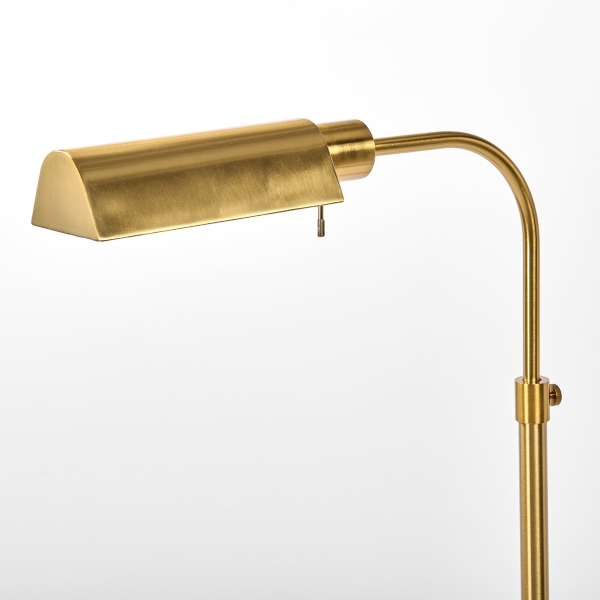 Gold Metal Adjustable Task Floor Lamp