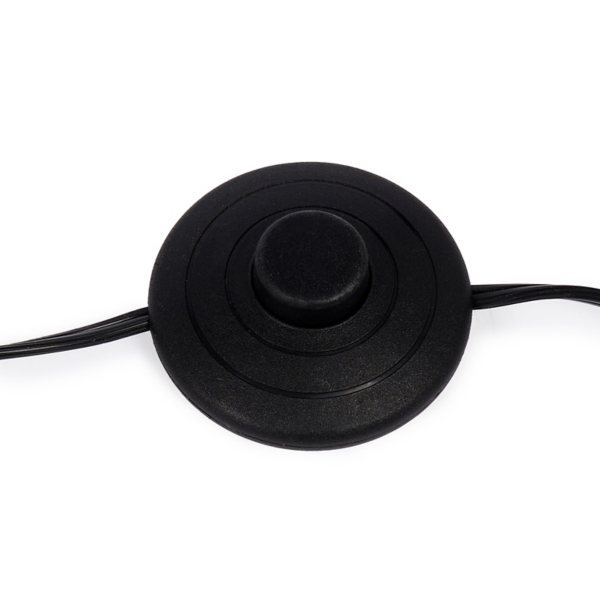 Black Iron Arch Floor Lamp with Glass Shade