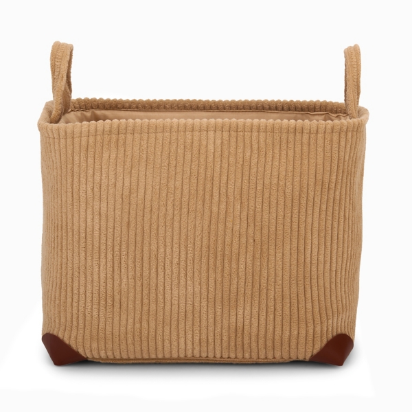 Tan Cozy Corduroy Bin