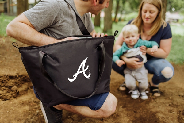 Black Atlanta Braves Cooler Tote Bag