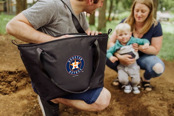 Black Houston Astros Cooler Tote Bag