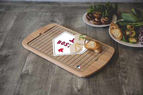 Boston Red Sox Billboard Glass Top Serving Board