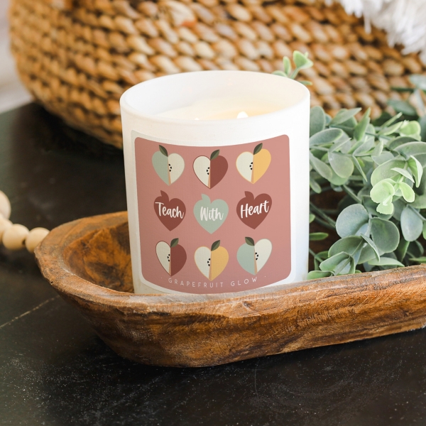 Teach With Heart Grapefruit Glow 2-Wick Jar Candle