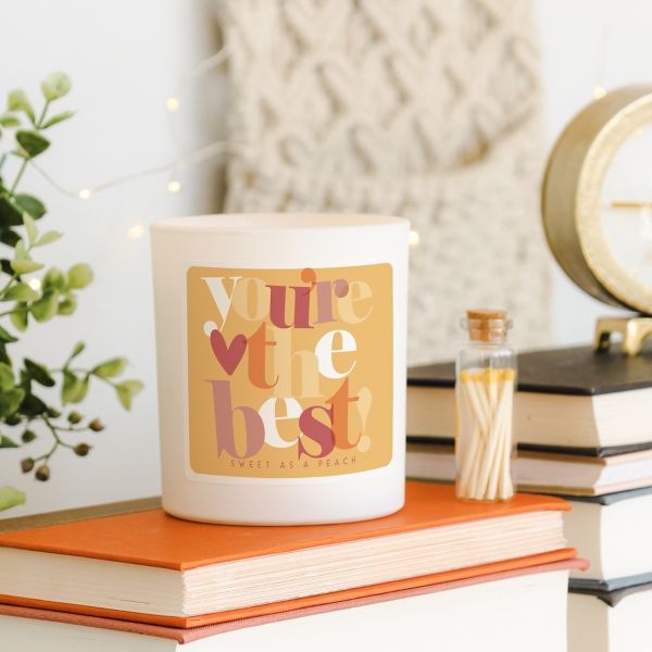 Youre the Best Sweet Peach 2-Wick Jar Candle