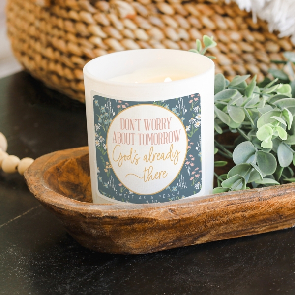 Worry About Tomorrow Sweet Peach 2-Wick Jar Candle