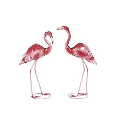 Pink Iridescent LED Lawn Flamingo