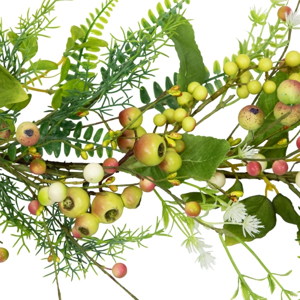 Berry and Crabapple Fern Garland, 5ft.