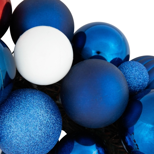 4th of July Glittered Ornament Wreath