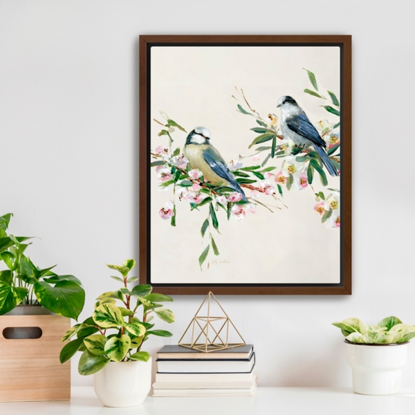 Songbird Duo I Framed Canvas Art Print