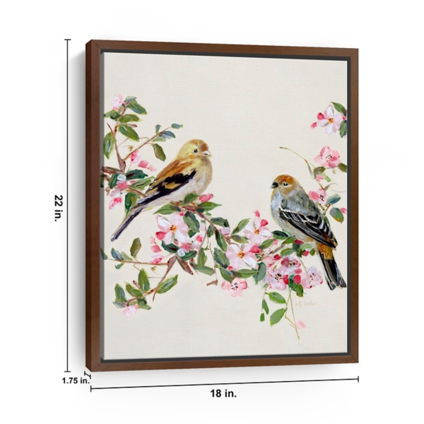 Songbird Duo II Framed Canvas Art Print, 18x22