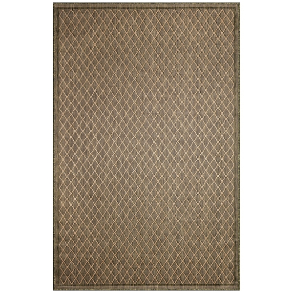 Dark Green Diamond Indoor/Outdoor Area Rug, 4x7 | Kirklands Home