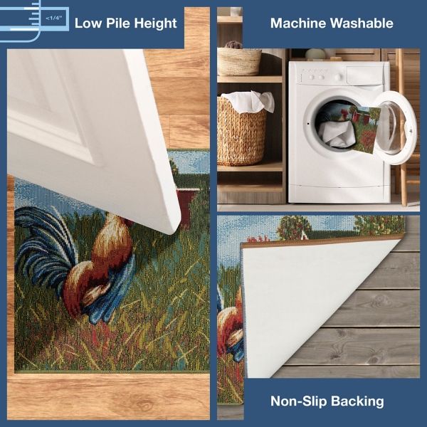 Farm Landscape Indoor/Outdoor Accent Rug