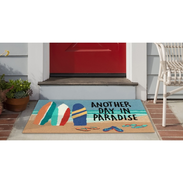Another Day in Paradise Outdoor Accent Rug, 2x3