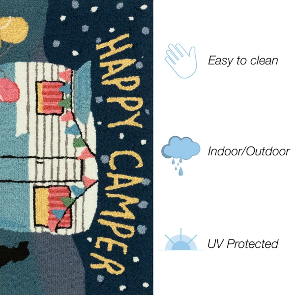 Happy Camper Indoor/Outdoor Accent Rug, 2x3