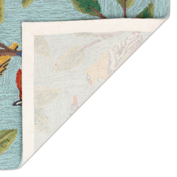 Blue Bird Choir Indoor/Outdoor Accent Rug, 2x3