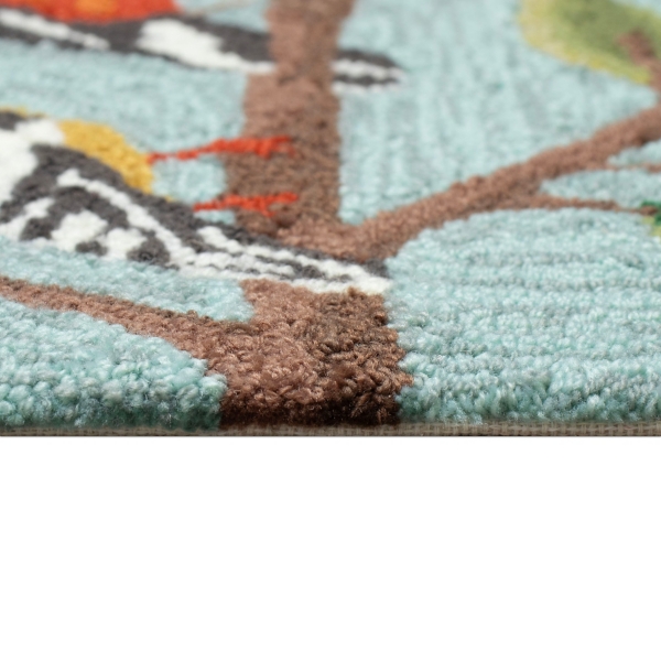 Blue Bird Choir Indoor/Outdoor Accent Rug, 2x3