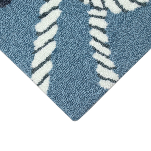 Blue Marine Helm Indoor/Outdoor Accent Rug, 2x3