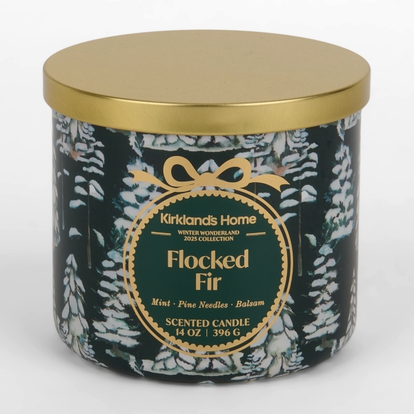 Flocked Fir 3-Wick Jar Candle