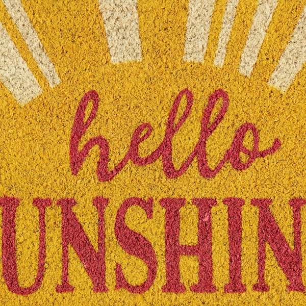 Hello Sunshine Coir Doormat