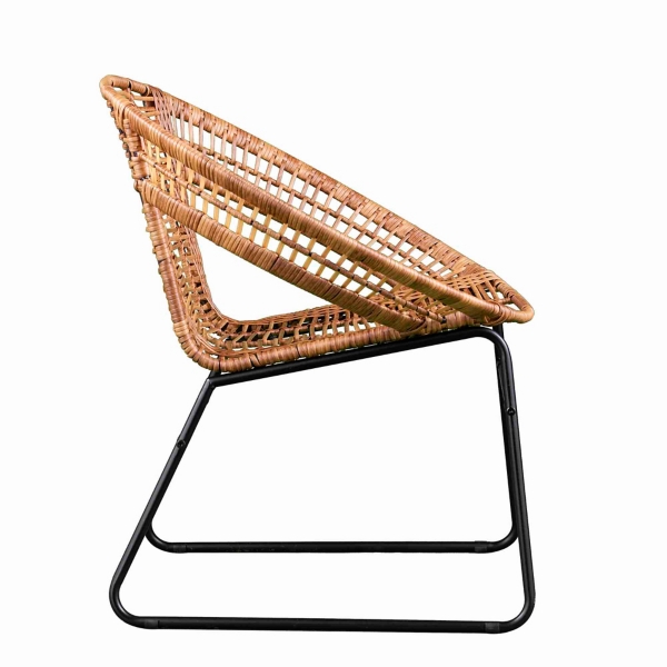 Tan Rattan Alhandra 3-pc. Outdoor Conversation Set