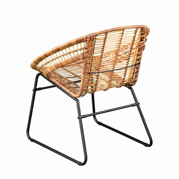 Tan Rattan Alhandra 3-pc. Outdoor Conversation Set