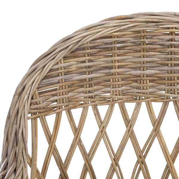 Rattan Wicker Club Accent Chair
