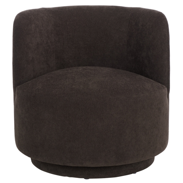 Brown Olcay Modern Swivel Accent Chair