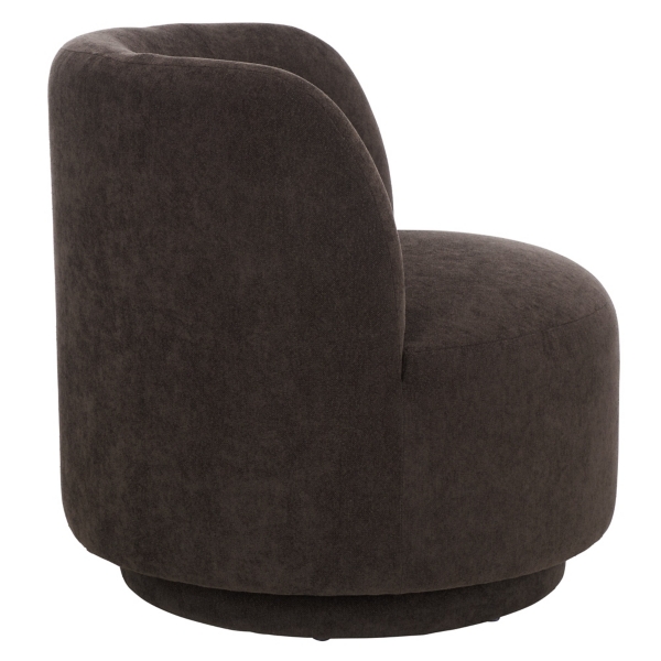 Brown Olcay Modern Swivel Accent Chair