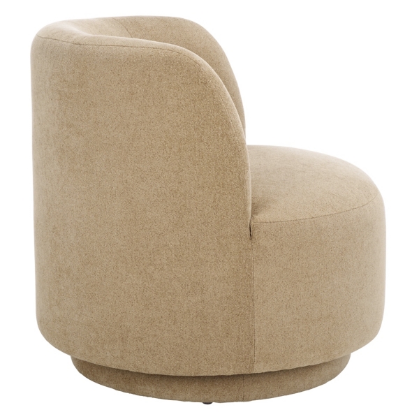 Beige Olcay Modern Swivel Accent Chair