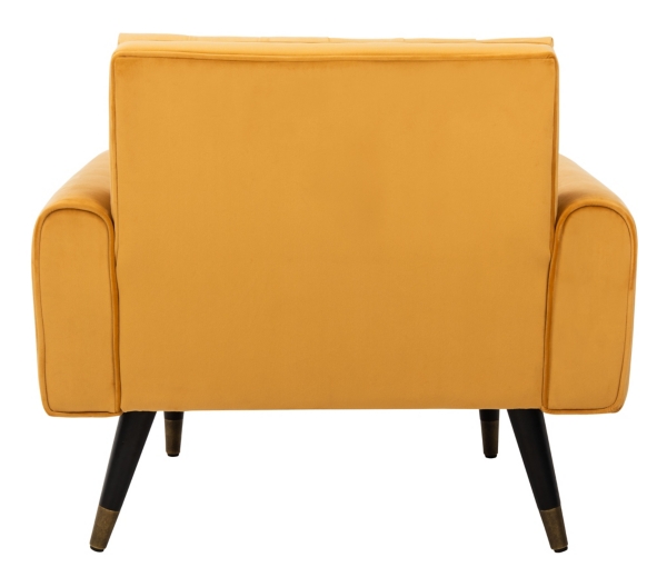 Gold Tufted Velvet Lydia Accent Chair