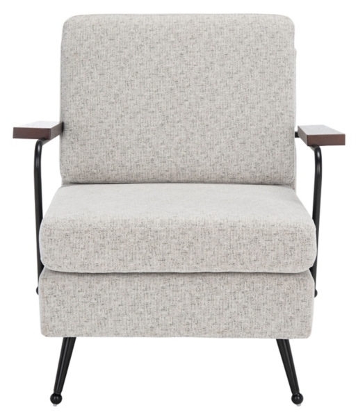 Light Gray Upholstered Julia Armchair