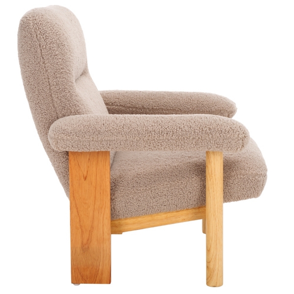 Beige Sherpa Atwell Natural Armchair
