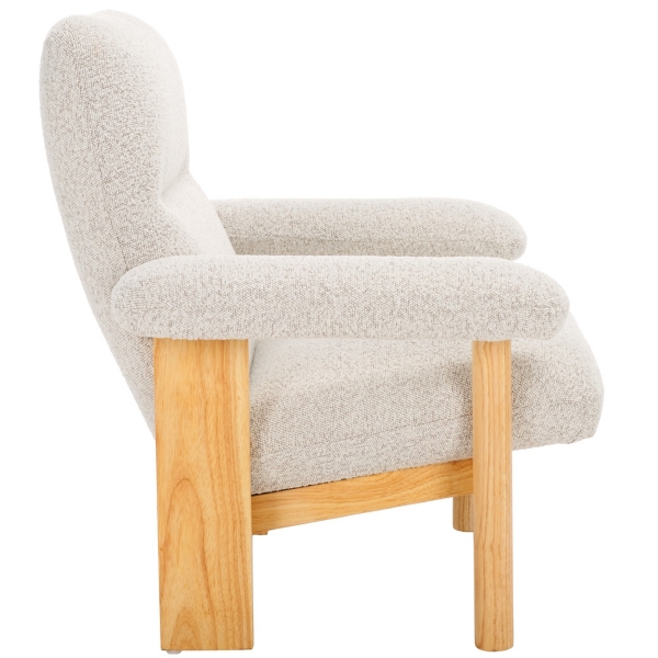 Cream Boucle Atwell Natural Armchair