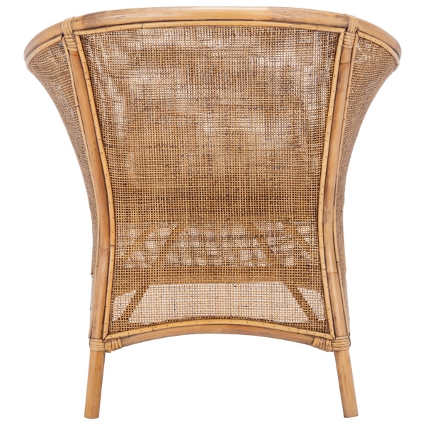 Honey Brown Rattan Jessi Accent Chair