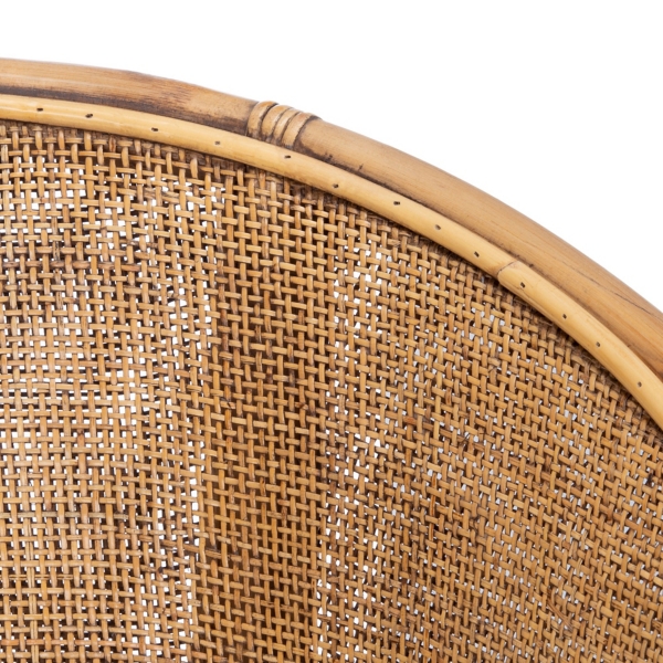 Honey Brown Rattan Jessi Accent Chair