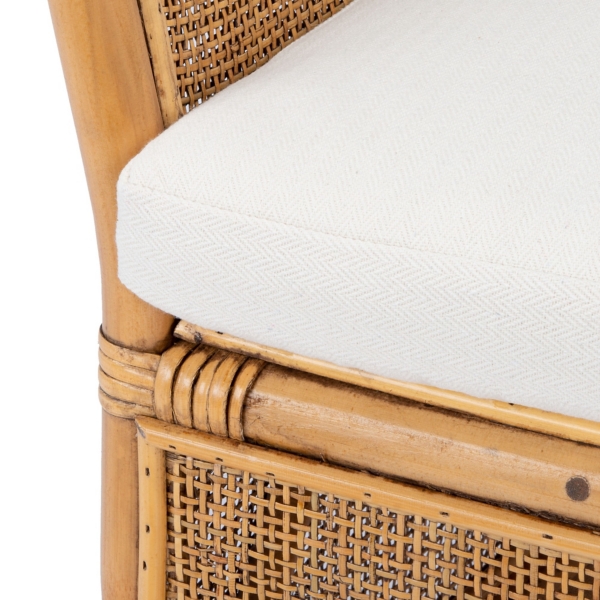 Honey Brown Rattan Jessi Accent Chair