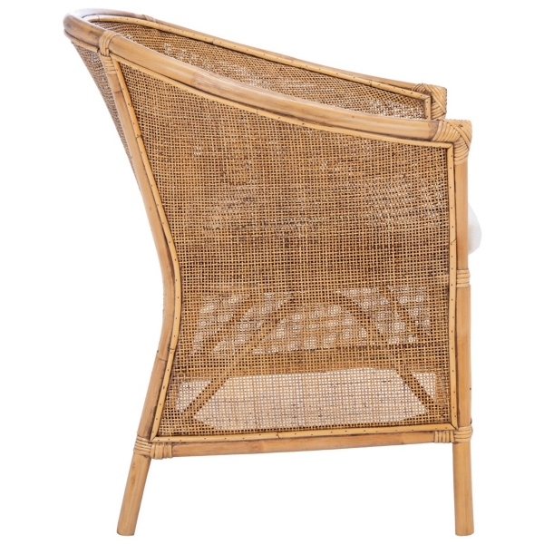Honey Brown Rattan Jessi Accent Chair
