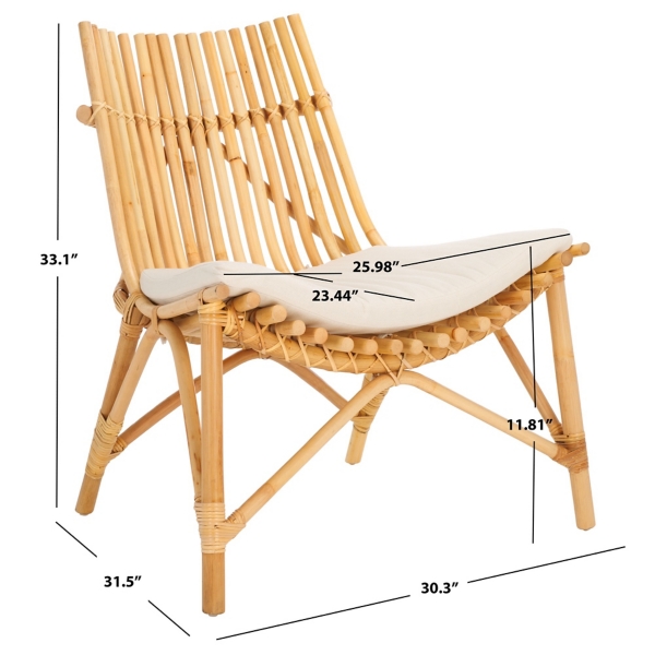 Natural Rattan Estelle Accent Chair