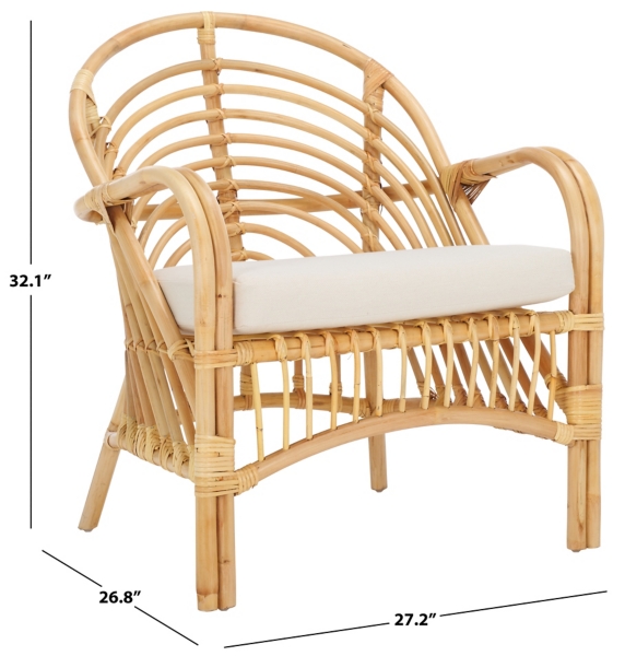 Natural Rattan Bettie Accent Chair