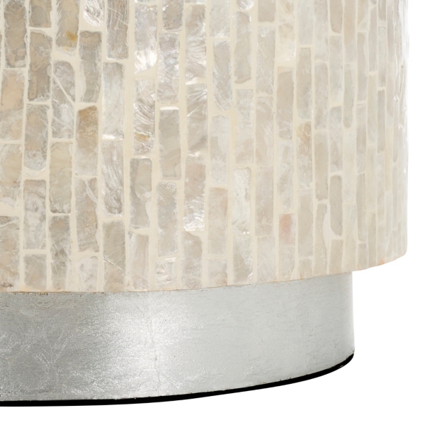 Kalina Capiz Round Accent Table