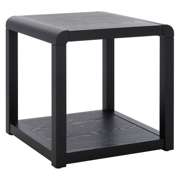 Black Wood Tiered Tillie Accent Table