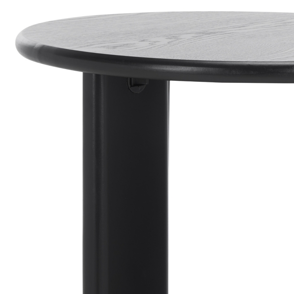 Black Wood Isabelle Modern Accent Table