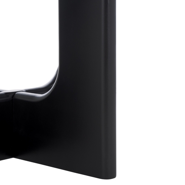 Black Wood Isabelle Modern Accent Table