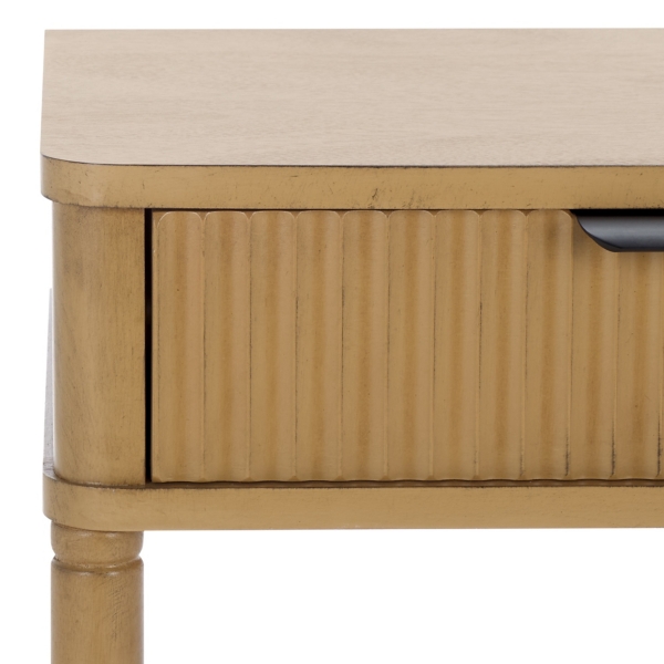 Desert Brown Wood Mina End Table