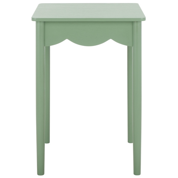 Scalloped Cottage Kalina Accent Table, Green, Wood | Kirkland's Home