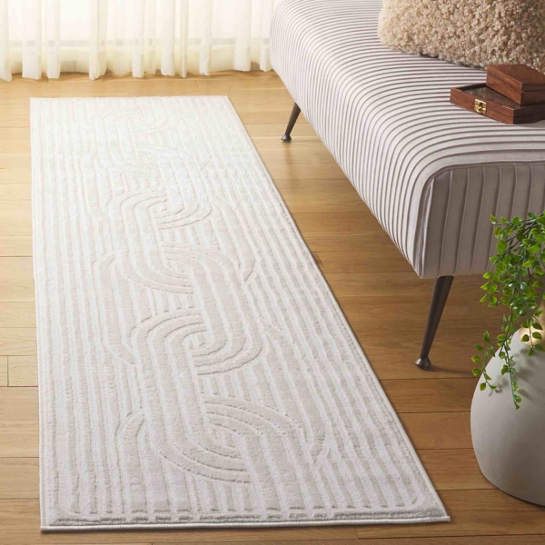 Ivory Onne Contemporary Runner, 2x8