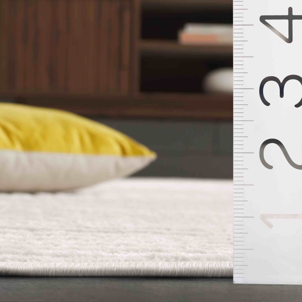 Ivory Mirlinda Contemporary Square Area Rug